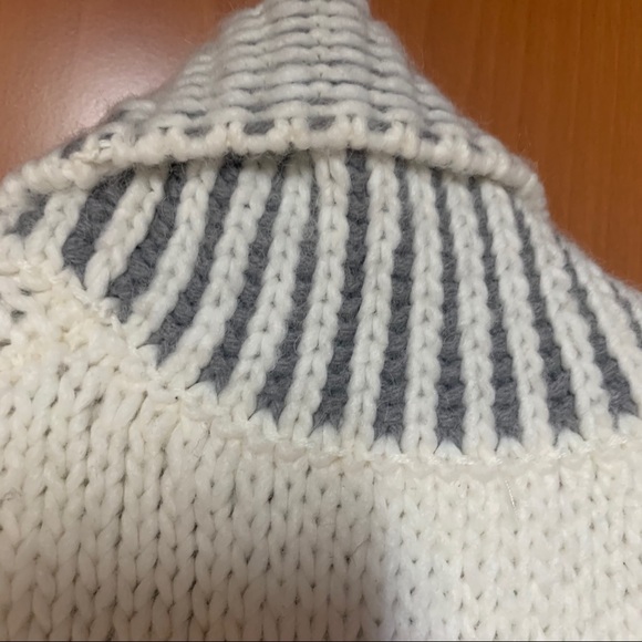 Gap Oversized Fair Isle Knit Drape Open Sweater - Picture 5 of 10